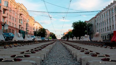 Опять? В Челябинске стартует ремонт трамвайных путей на перекрестке Свердловского проспекта и проспекта Ленина